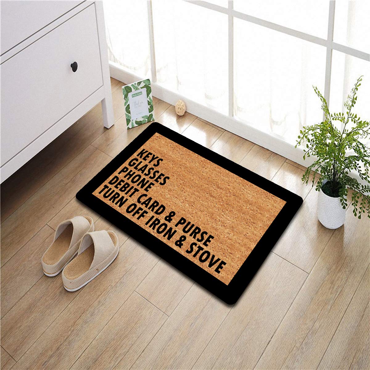 FavorPlus Friends Zerbino Welcome 45x76 Cm: Lavabile In Lavatrice, Fondo Antiscivolo In Gomma, Resistente Al Calore, Per Interni Ed Esterni