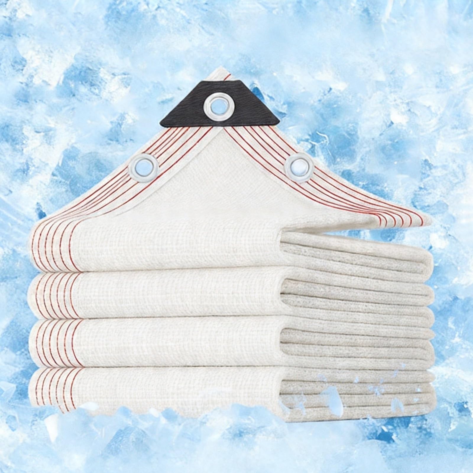 Toile d'ombrage blanche pour serre potagère en tissu HDPE de 4x4m