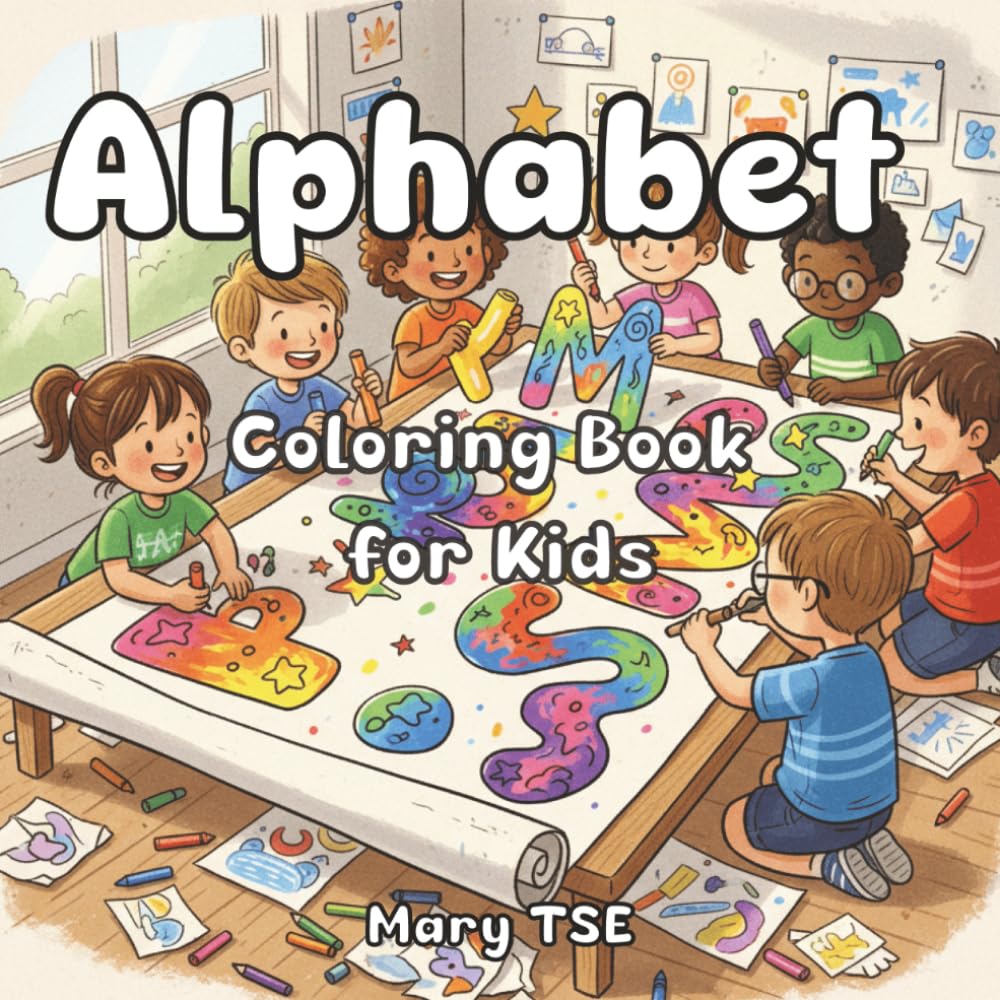 Alphabet Coloring Book for Kids: Educational Coloring Pages with Animals and Alphabet for Ages 3-6