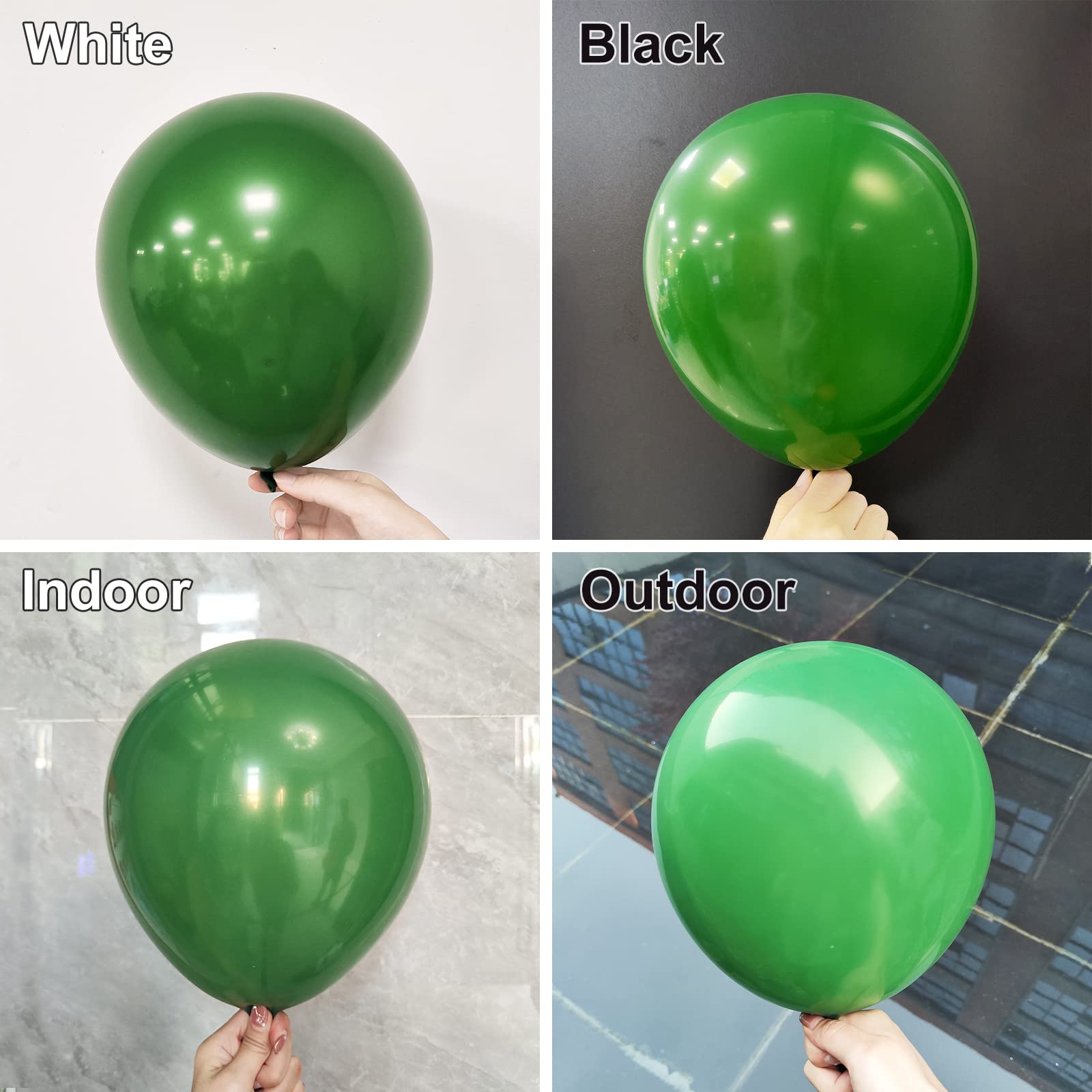 YMSZ Palloncini verdi dorati, 67 pezzi, 12 pollici, metallici, dorati e verde scuro, per compleanno, laurea, San Patrizio, baby shower, decorazioni per feste della giungla
