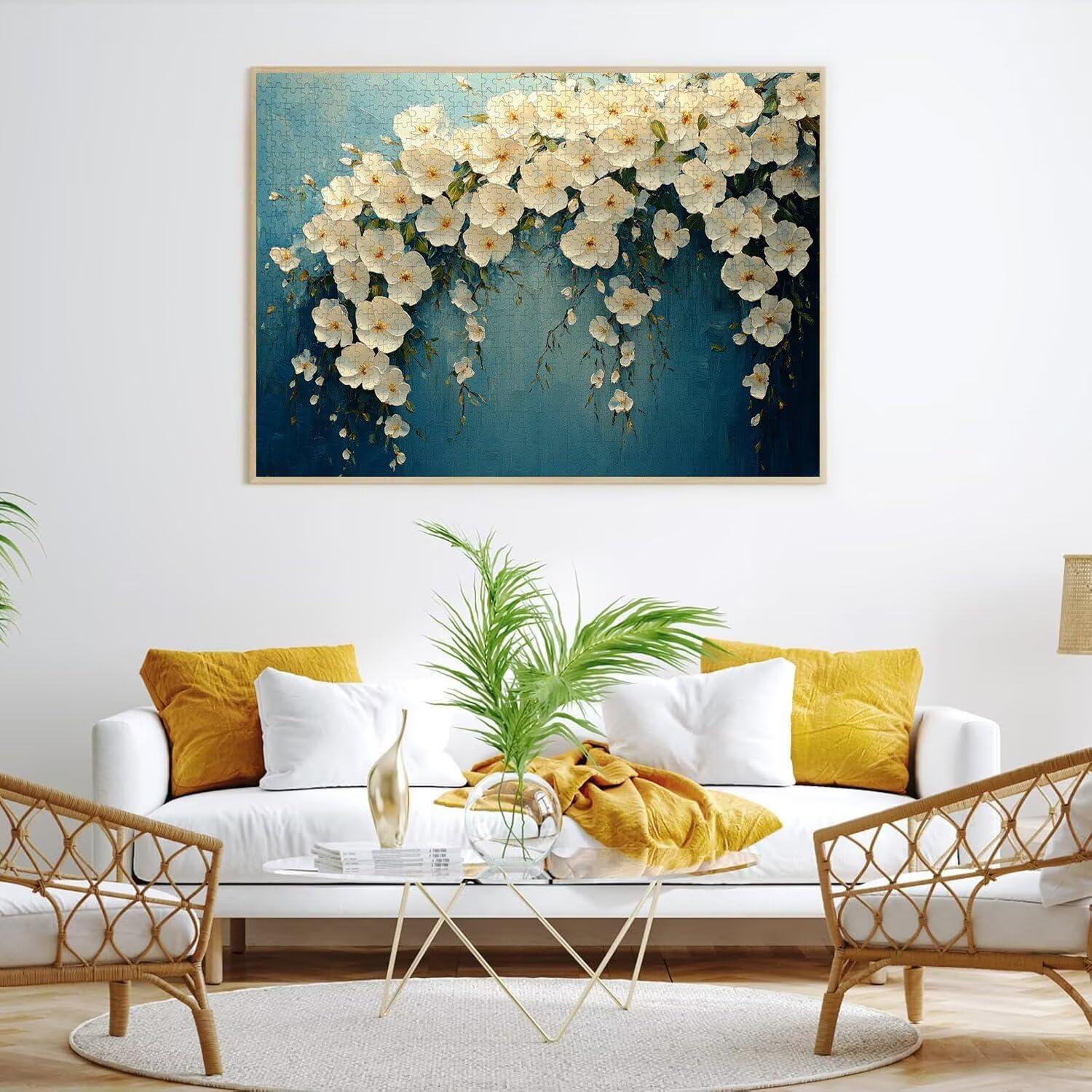 Puzzle 3000 Teile Blume, Holzpuzzle 122x81cm Abstrakt, n-254