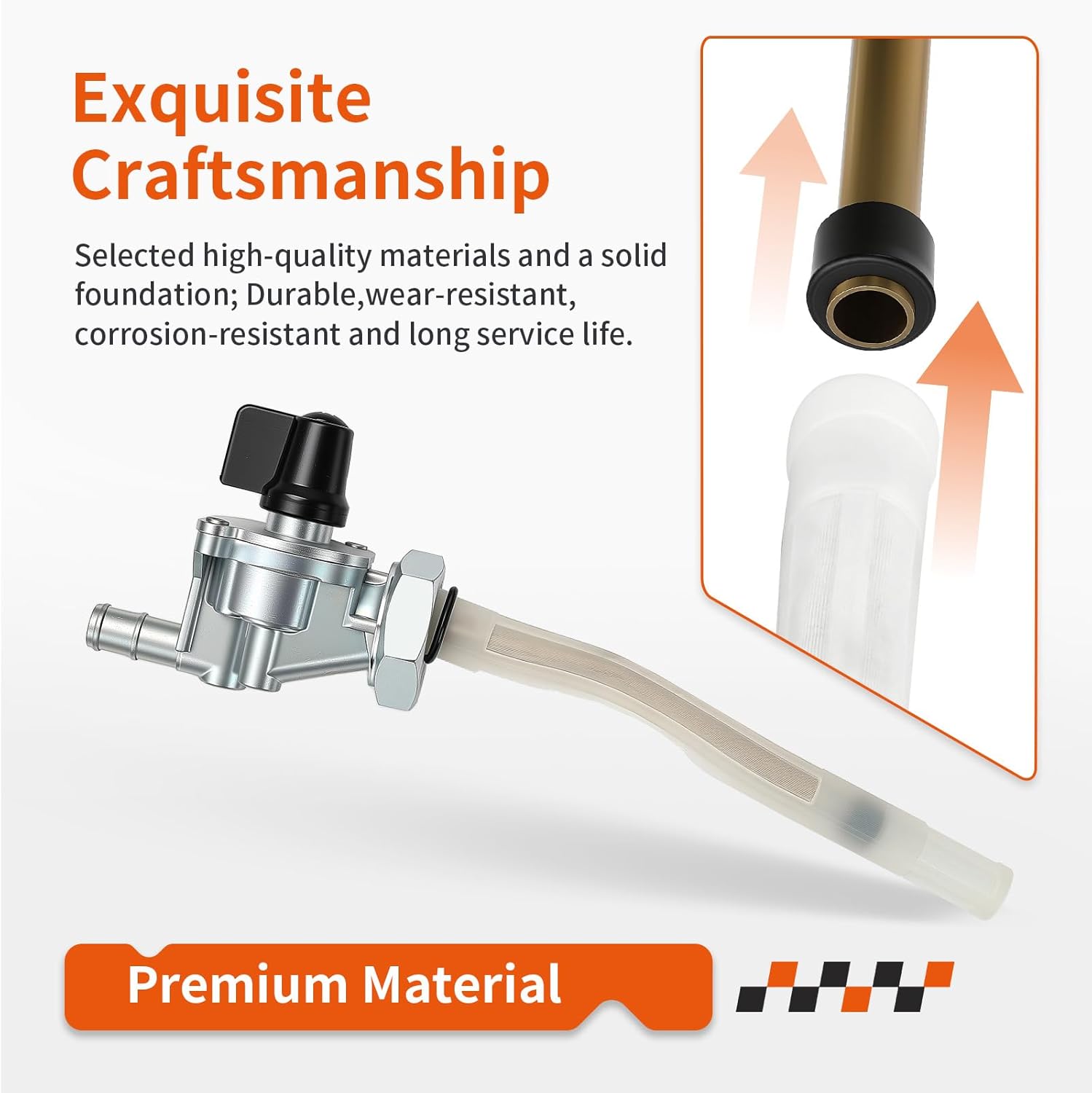 Gas Tank Fuel Valve Petcock W/Lines For Honda Shadow Spirit 750 VT750 DC DCA DCB 2001-2007 16950-MCR-A03