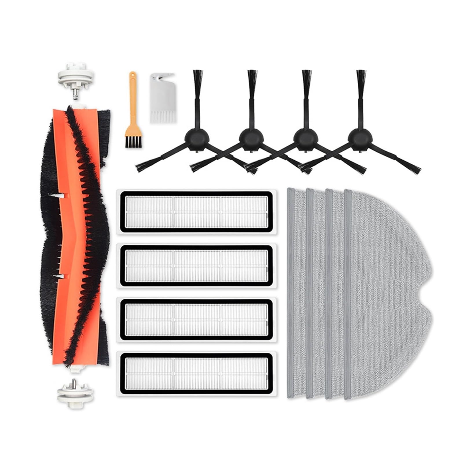Kicici Brush Mop Cloths Hepa Filter Compatible With Xiaomi Dreame D9 Bot L10 Pro Compatible With TROUVER LDS Finder Robot Vacuum Cleaner Accessories(SMT661)