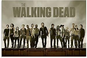 The Poster TV Walking Dead POSTER 12x18 inches: Unframed Canvas Decoration for...