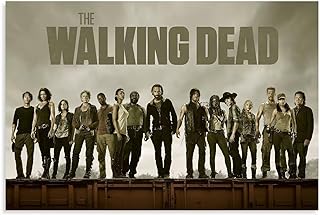 The Poster TV Walking Dead POSTER 12x18inches Unframed Canvas Decoration For Home Garden Room Aesthetic Wall Art Zombie Theme