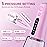 MOCEL Water Dental Flosser OLED Display Cordless Teeth Cleaning MOCEL 5 Modes Oral Irrigator 300ML Portable and USB C Rechargeable IPX7 Waterproof Floss Teeth Pick (Pink)