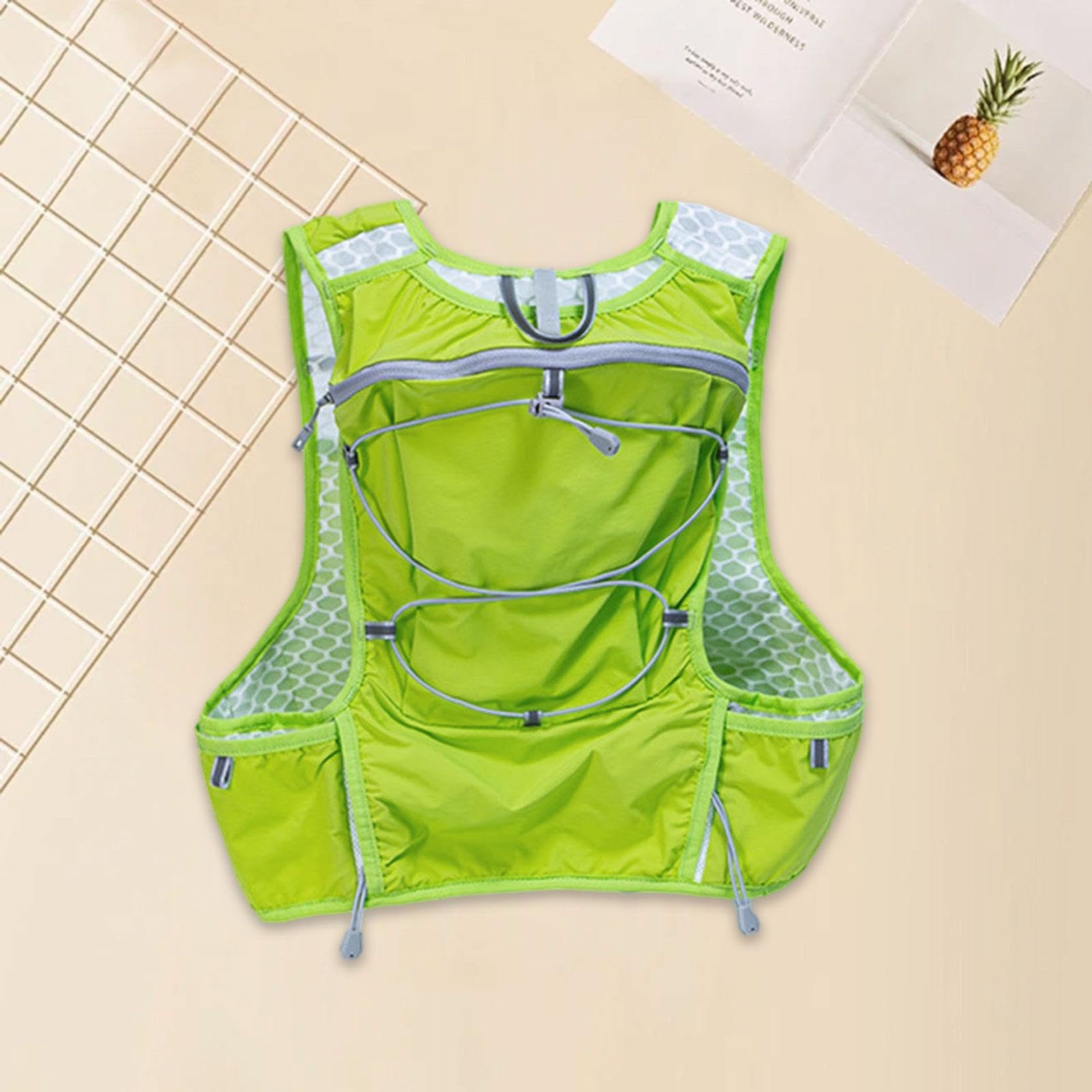 Zaino Idratazione Vest Borsa Acqua Backpack Leggero Compatto Tasca Multiuso Materiale Nylon Traspirante Adatto per Sport Outdoor Escursioni attività C