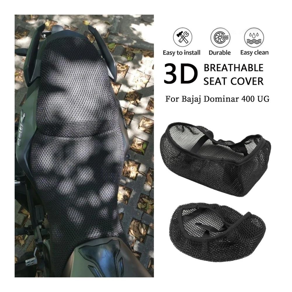 Coprisella Scooter Coprisedile In Tessuto Di Rete Di Nylon Antiscivolo 3D Per Moto Cuscino Traspirante Per Bajaj Dominar 400 UG Dominar400