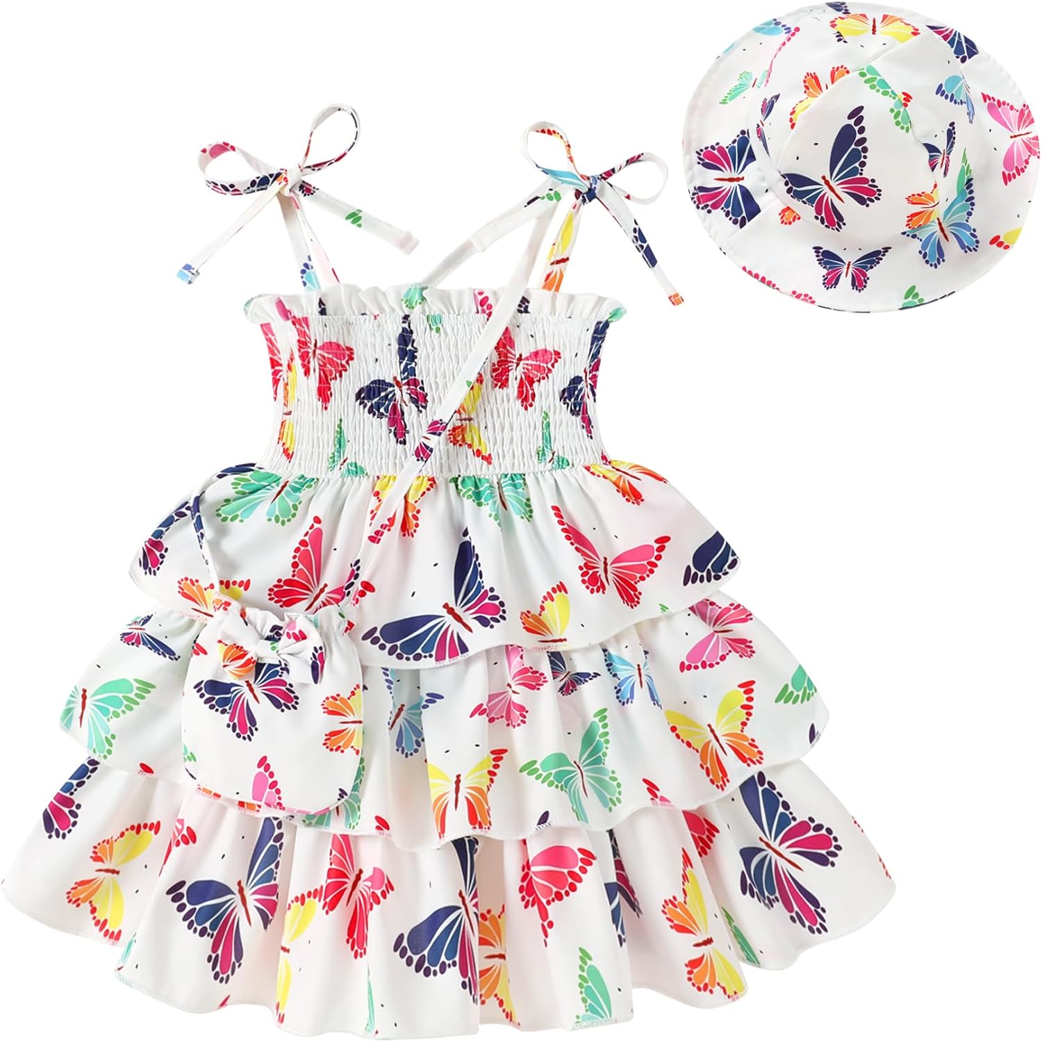 YOUNGER TREE Baby Girls Clothes Toddler Girl Summer Dress Ruffle Casual Dresses Sleeveless Outfits Beach Sundress