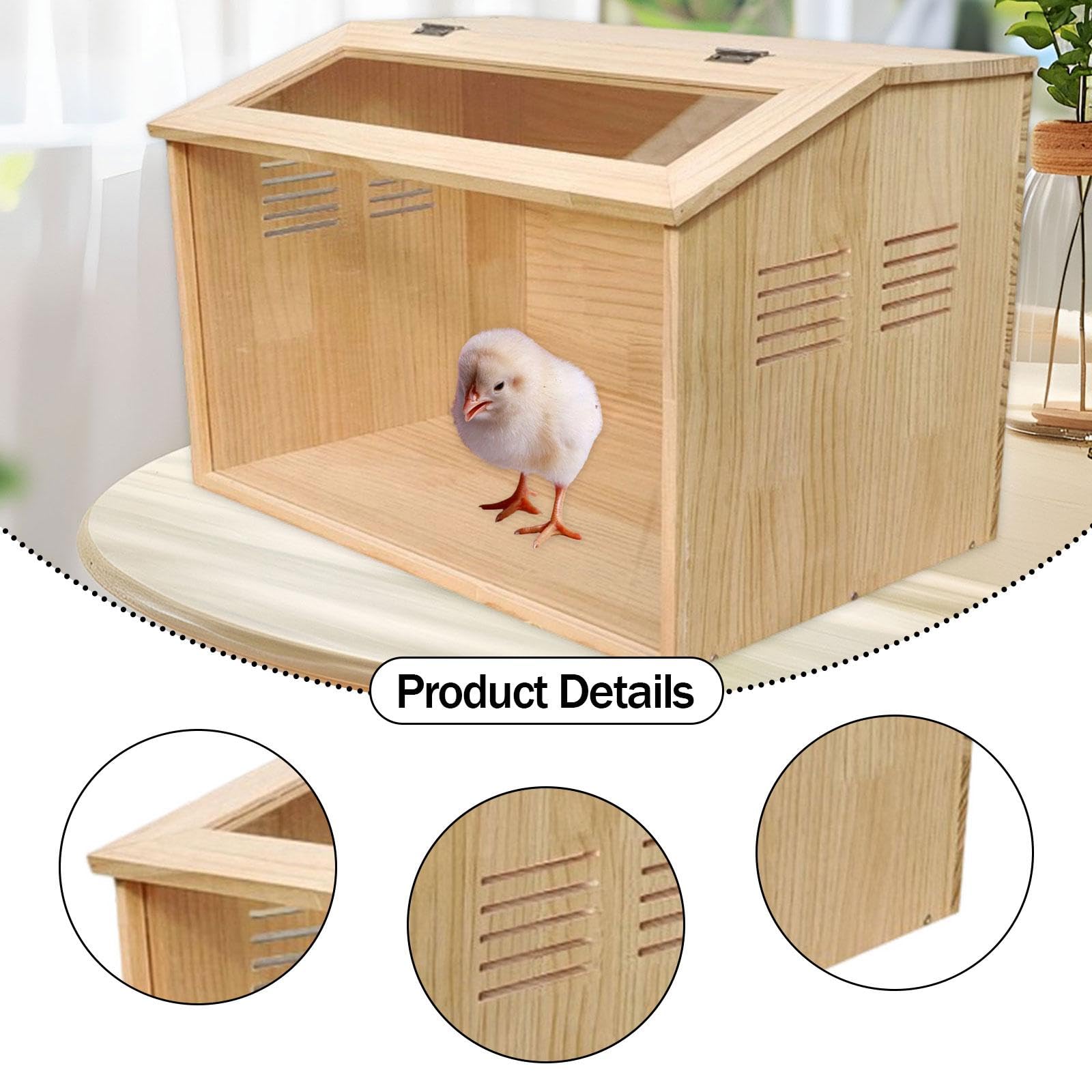 Sharplace Incubadora de, Gallinero, Hábitat para Mascotas, Hábitat para Animales Pequeños, Hámster, Transparente, Versátil, Jaula para Codornices, Gall, 40x30x30cm