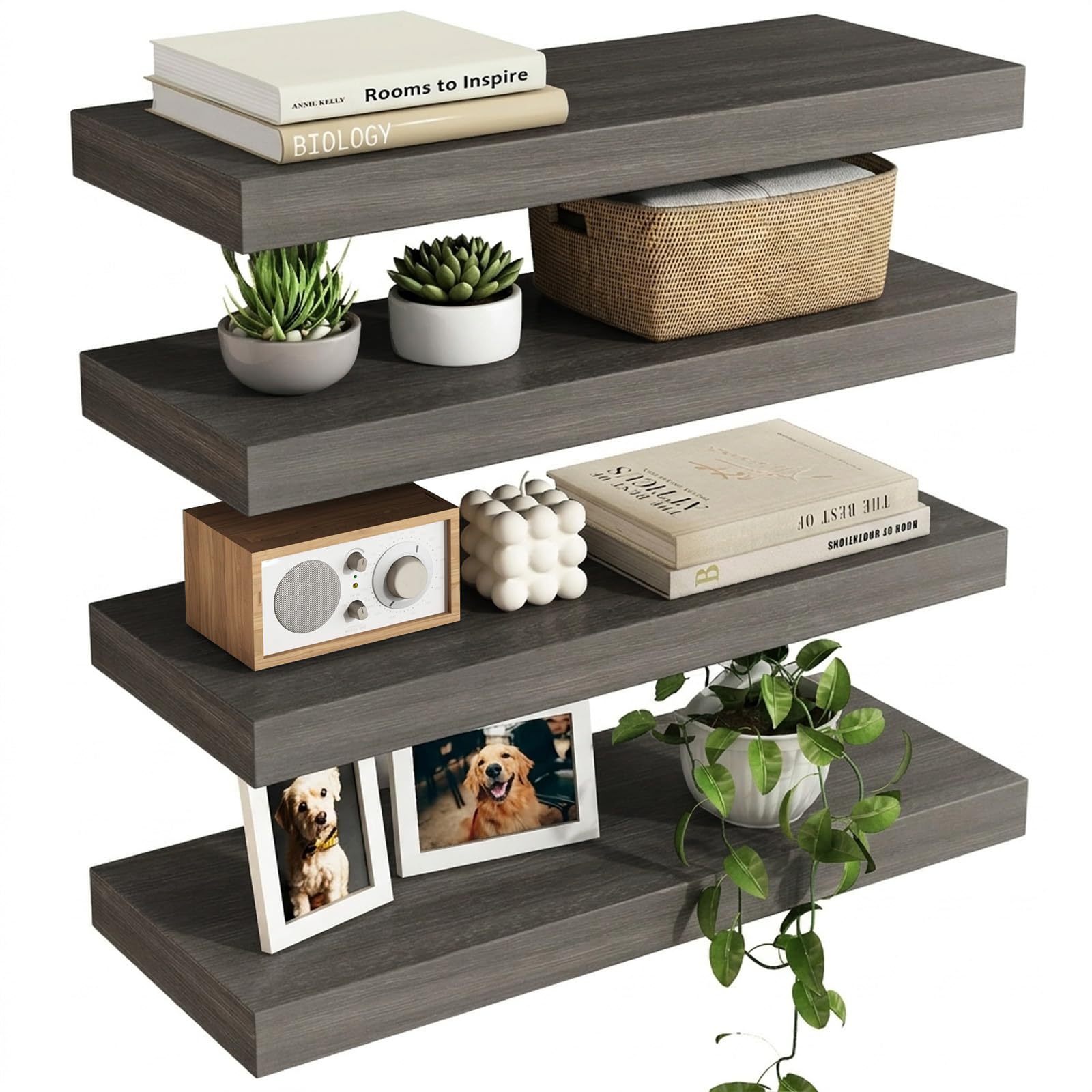 Fixwal Floating Shelves - White, Set of 2 -11 Fixwal Floating Shelves - White, Set of 2 -11