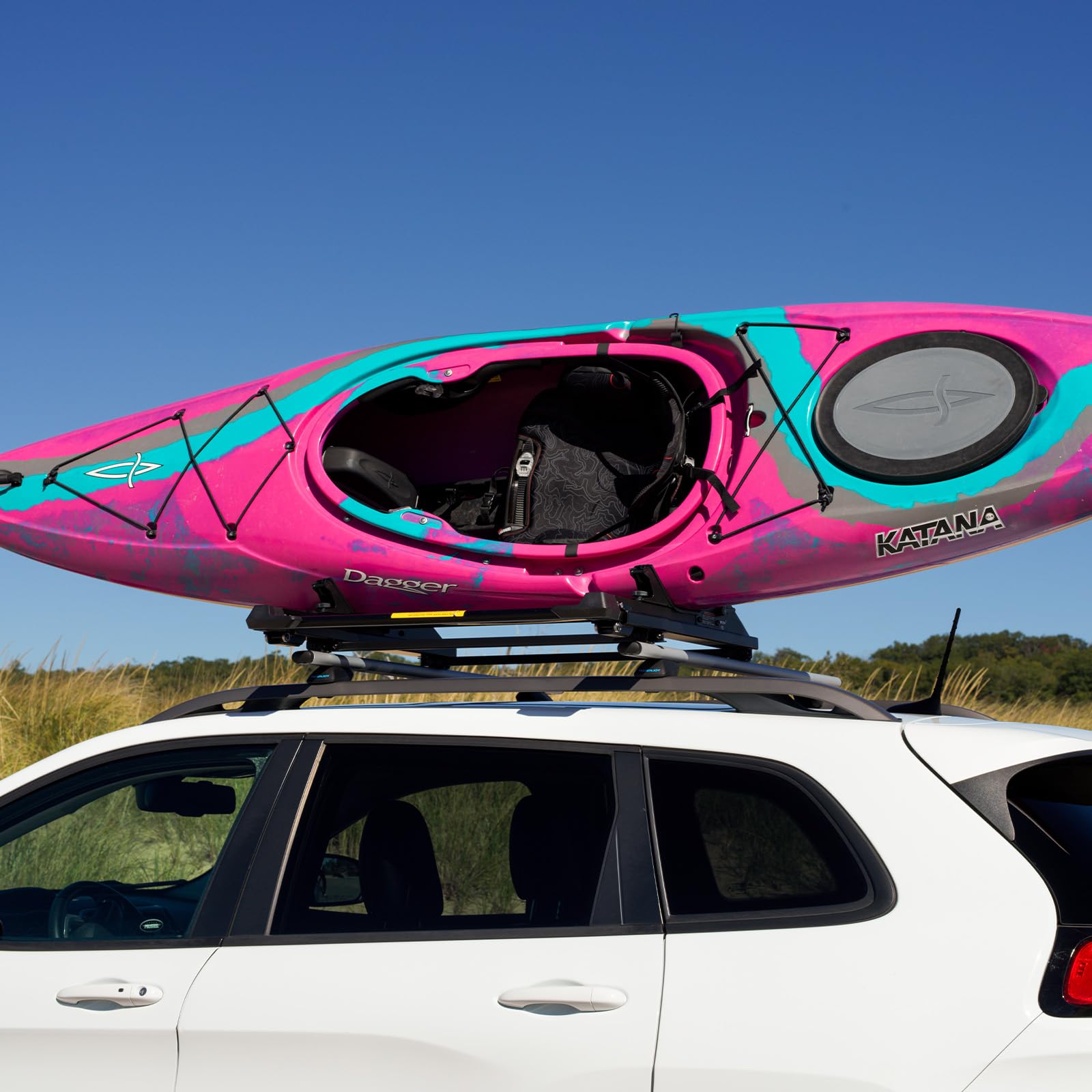 TOOENJOY Portapacchi per Kayak con Assistenza Elevante, Capacità 45 KG per Kayak e Canoa, Bike Sup Boxes Ladder Carrier - Elevating Assist Camping Multiple Loading