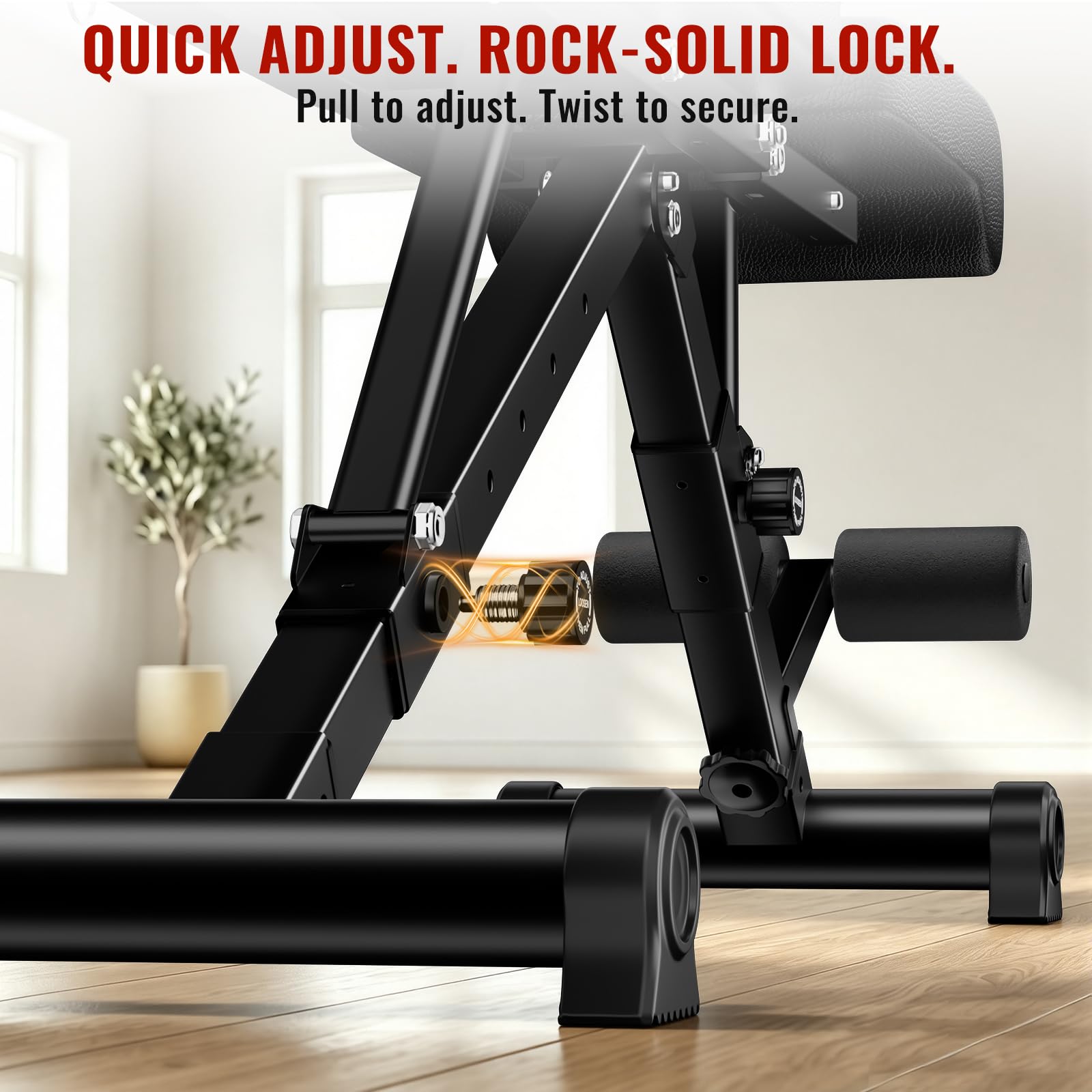 Adjustable Weight Bench, 144 Configurations with 3-Position Headrest, Foldable Workout Bench with Extended Backrest, 600 LB Capacity for Home Gym Full Body Strength Training