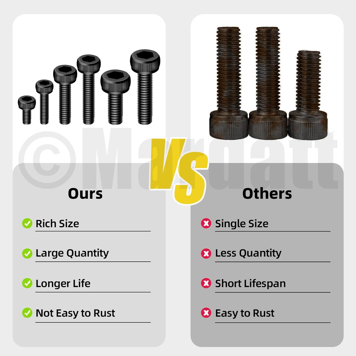 595Pcs M2 M2.5 M3 M4 M5 Brass Threaded Inserts with Hex Socket Head Cap Screws Nuts Kit, Brass Heat Set Insert Metric Knurled Nuts & Machine Screws and Nuts for Plastic 3D Printing Components image 6 of 7 B0DRVBLR8M