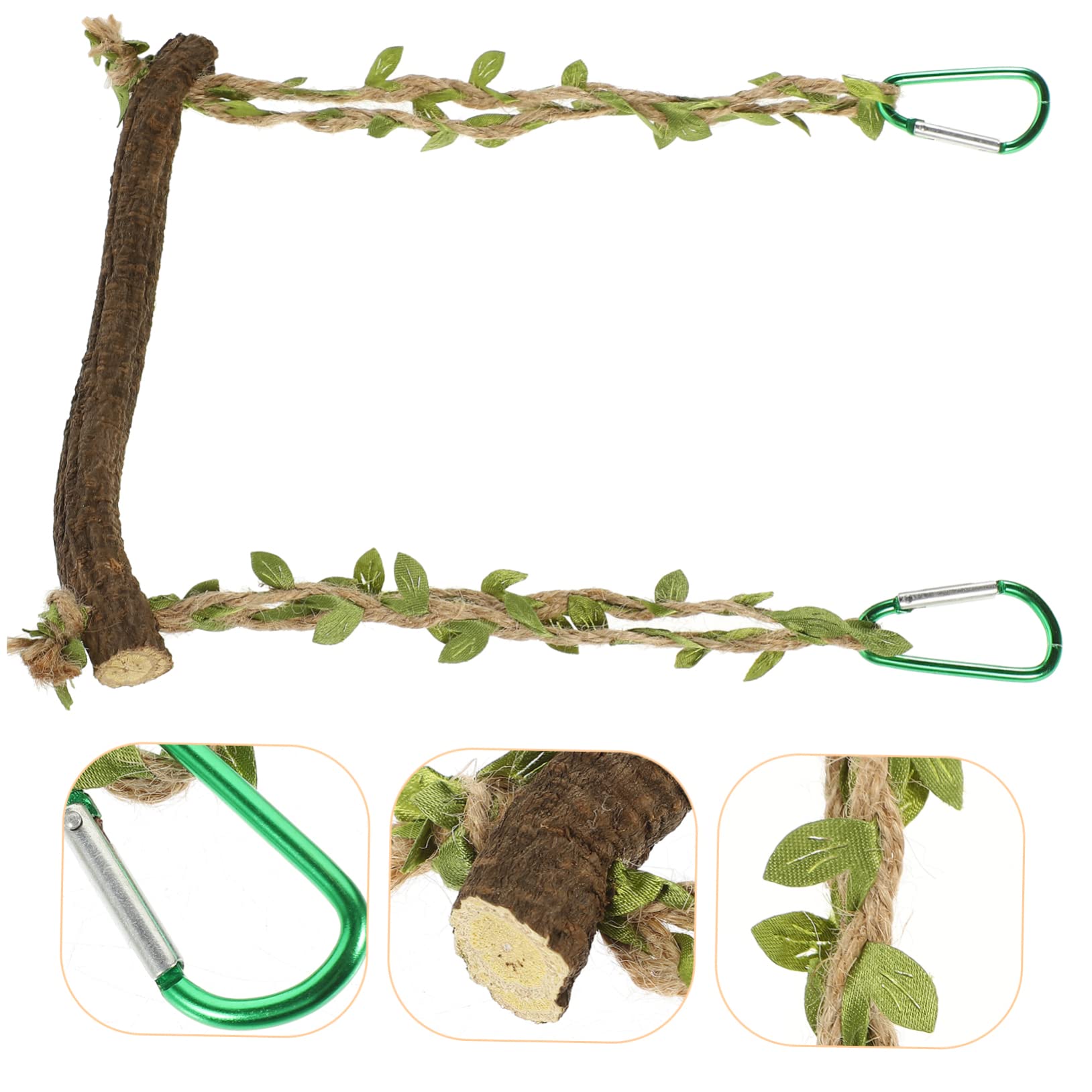 VANZACK 5stücke Pet Bird Swing Aus Natürlichem Holz Papageien Und Wellensittichspielzeug Für Käfige Hängendes Kauspielzeug Entspannen Und Spielen Robust Und Langlebig