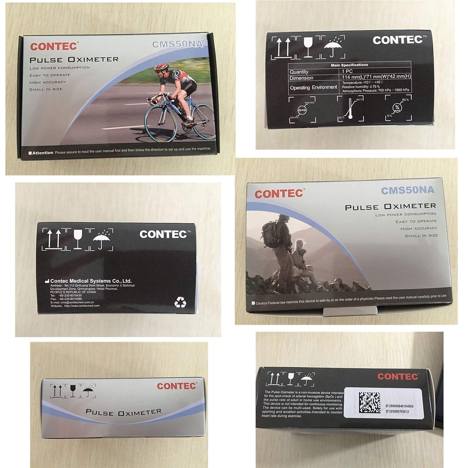 CONTEC Pulse Oximeter - SpO2 & Heart Rate Monitor -8 CONTEC Pulse Oximeter - SpO2 & Heart Rate Monitor -8
