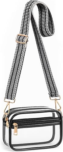 Miniatura 7 de Bolso cruzado transparente aprobado para estadios, bolsos transparentes para mujeres, bolsa pequeña para estadios para eventos, conciertos
