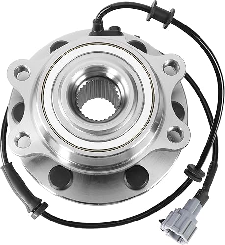 Miniatura 4 de DNA MOTORING OEM-WHA-0012 Conjunto de cubo de rodamiento de rueda delantera con sensor de velocidad compatible con Frontier 2005-2019 / Pathfinder