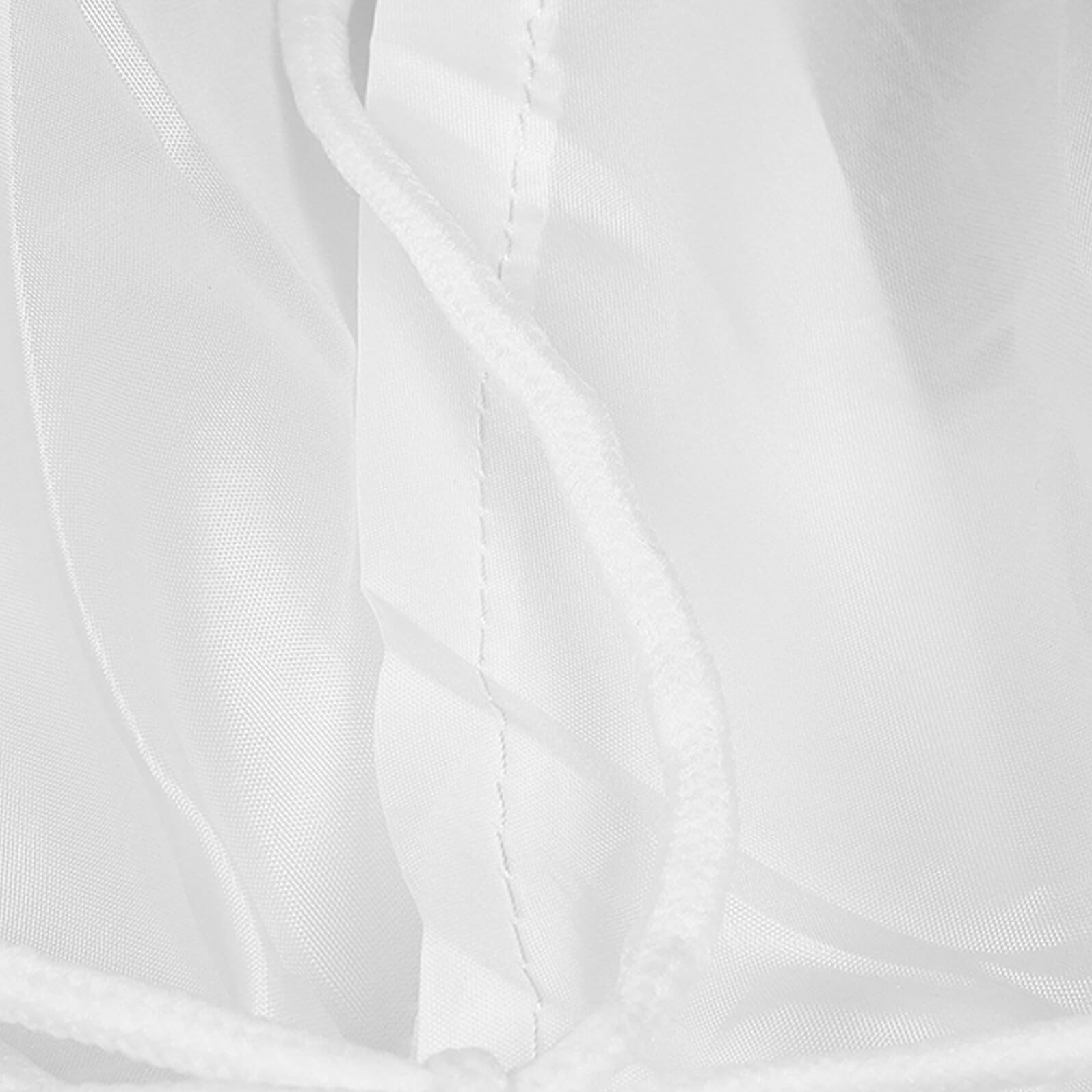 BESPORTBLE Brautkleid Unterrock Reifrock aus Acrylfasern, Bodenlang | Taillenumfang 60-110cm, Weiß, für Bühne und Hochzeit, Passend für Damen und Mädchen