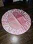 Amazon.com: LIVEBOX ABC Pink Round Kids Rug for Girls Bedroom, Circle ...