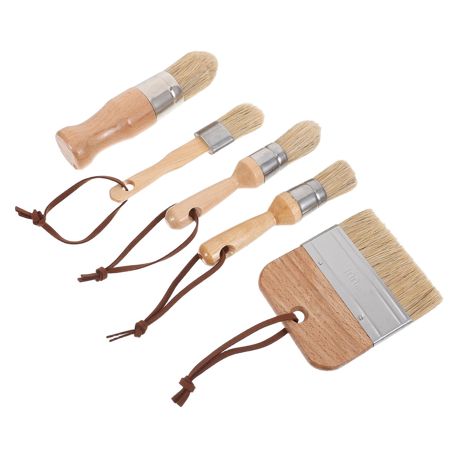 Brochas de pelo natural de cerdo y madera de haya para acabados finos en carpintería