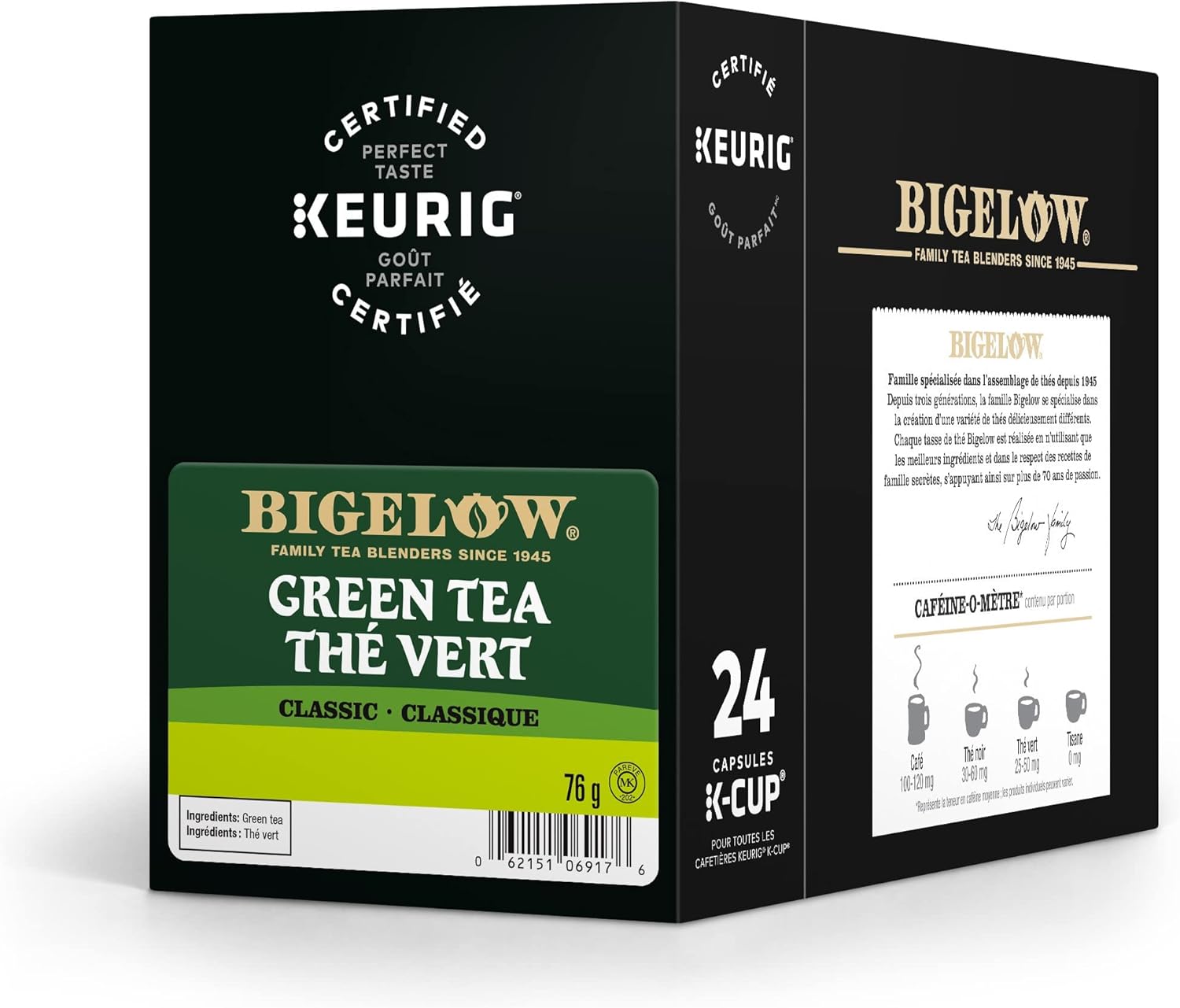 Bigelow Bigelow Green Tea Single Serve Keurig KCup pods for Keurig brewers, 24 Count Amazon