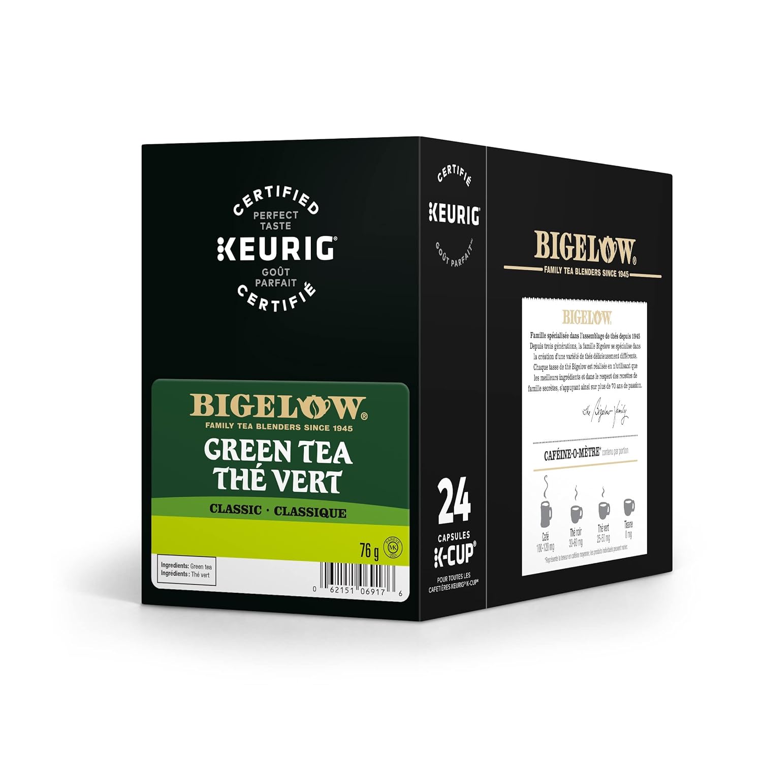 Bigelow Green Tea Keurig K-Cup Pods, 24 Count Box (Pack of 4) Caffeinated 96 K-Cup Pods Total
