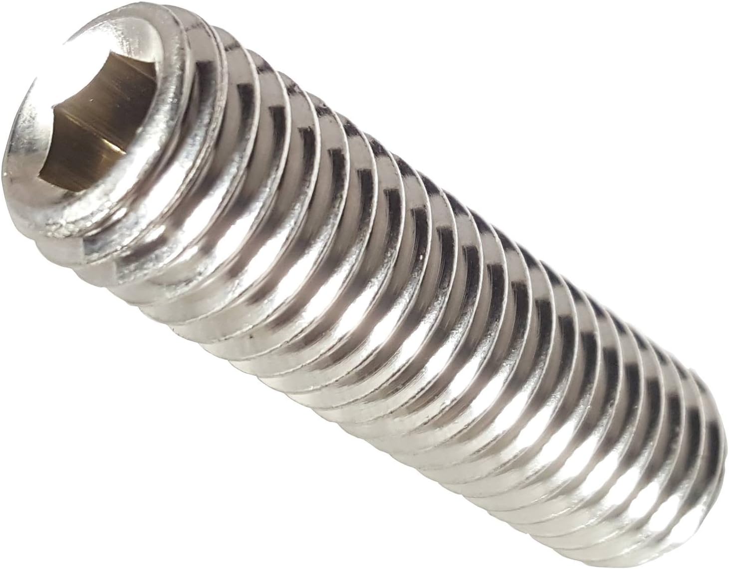 - M4-0.70 x 4MM Socket Set Screws, Allen Socket Drive, Din 916, Stainless Steel A2, Full Thread, Bright Finish, Cup Point, Quantity 100 by Fastenere