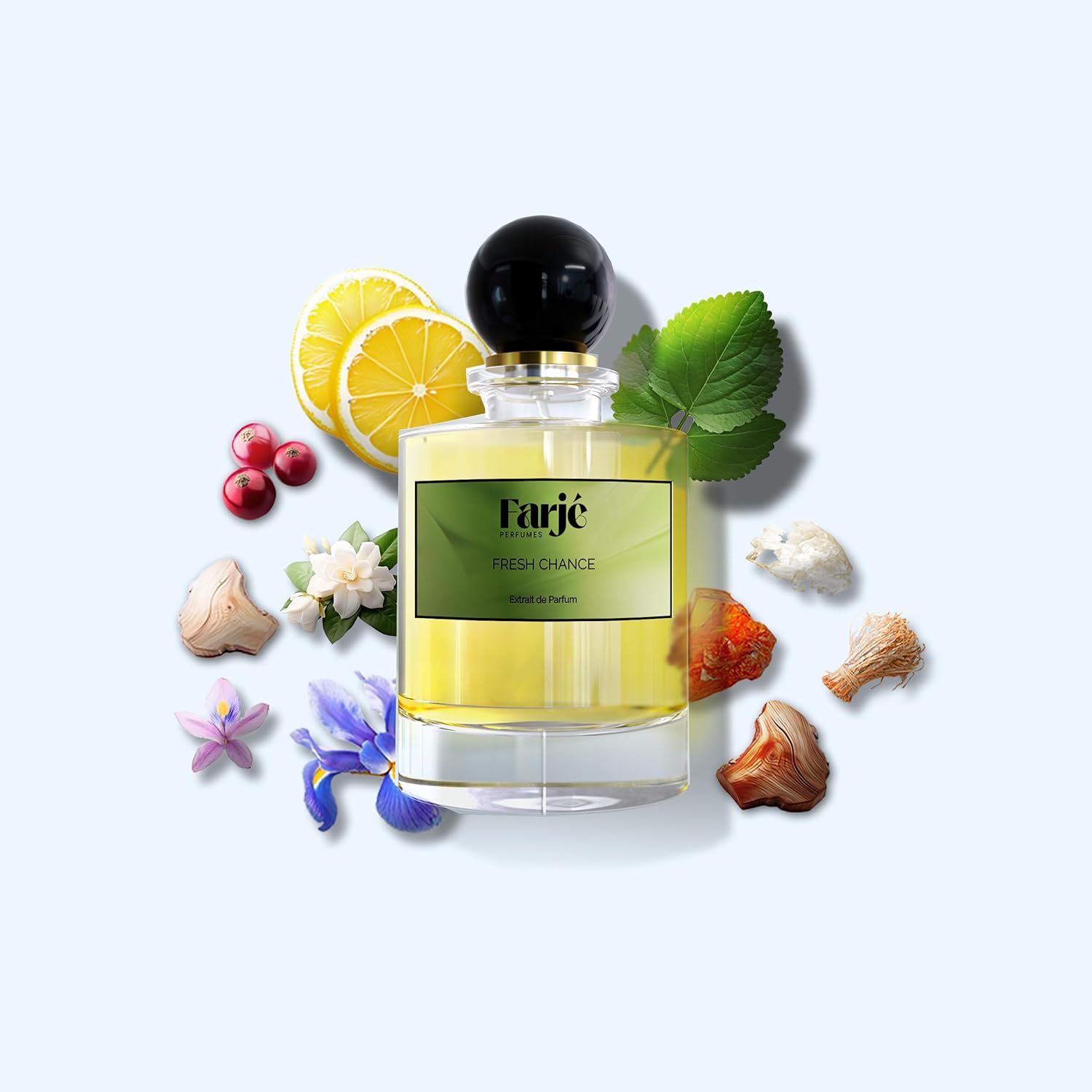 Farjé Perfumes Fresh Chance | Inspired by Chance Eau Fraiche | Finest Niche-Quality Ingredients | Extrait de Parfum Long Lasting | Women Cedar, Citron, Jasmine And Amber (100ml)