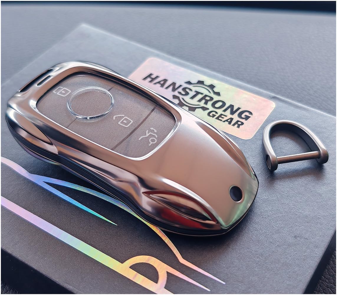 Key Fob Case Cover Protection Keychain Compatible for Mercedes-Benz A-Class C-Class E300L C63 E63 A200 CLA CLS - Image 2