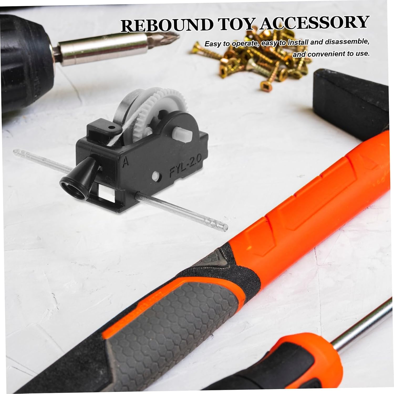 Pulling Gear Box Plastic Toy Mechanism for DIY Projects Compatible with Cars and Planes Easy Installation 2 75 X 1 57 X 0 98 Inch Black