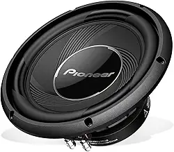 Pioneer Subwoofer A-Series TS-A25S4 25.4 cm – 1300W Max, compatível com gabinete selado ou portado, graves fortes