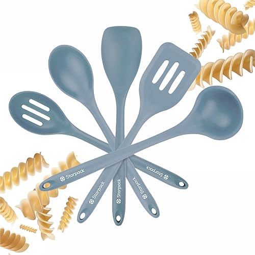Miniatura 12 de Starpack - Juego de utensilios de cocina de silicona (5 piezas) – 10.5 pulgadas – Juego de utensilios de cocina resistentes al calor hasta 600 °F –