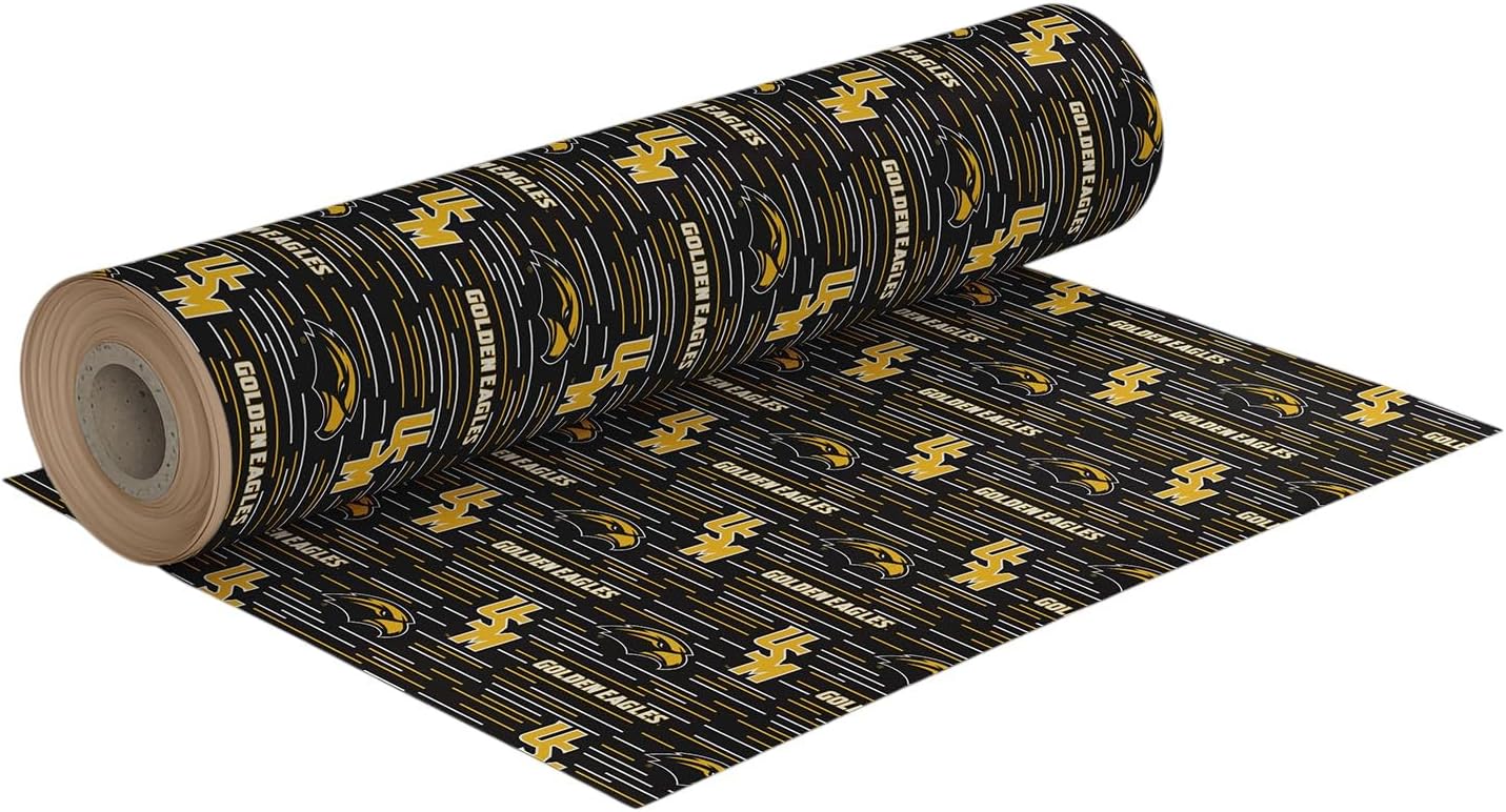 ONDEMAND FAN NCAA Wrapping Paper with Stripes of Spirit design (Southern Miss Golden Eagles,Wrapping Paper 30" x12')