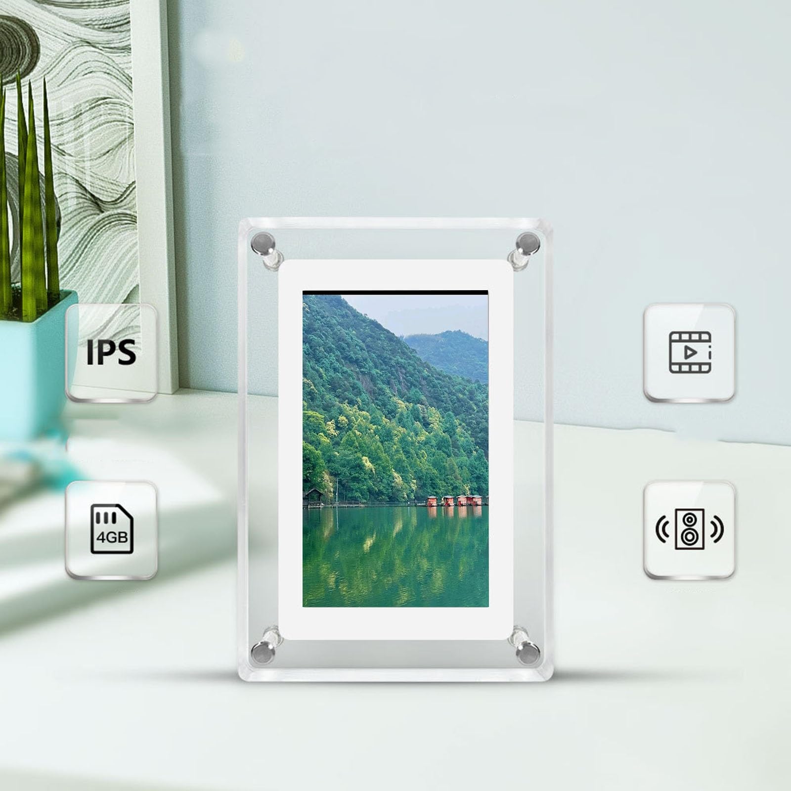 Amazon.com : 7-inch Transparent Digital Photo Frame, Smart