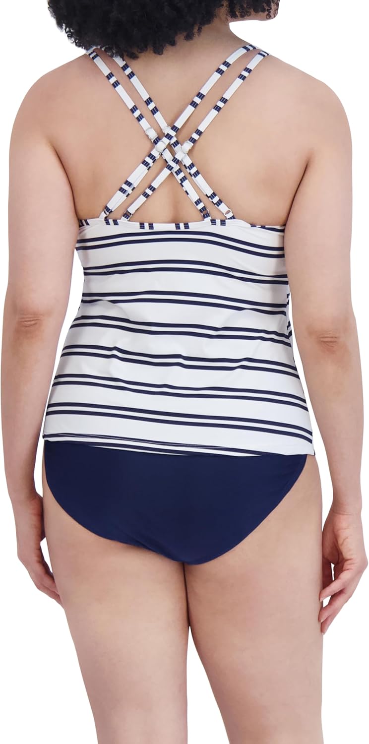 Nautica Women's Strappy Scoop Neck Tankini