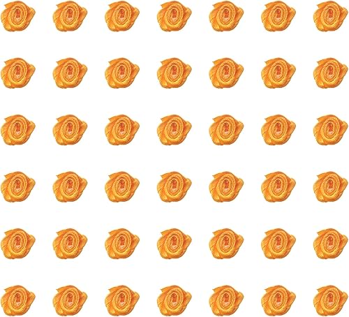 Miniatura 7 de 50 piezas de rosas de cinta de satén, mini flores, apliques de costura, suministros para manualidades, proyectos de recortes, bodas, fiestas