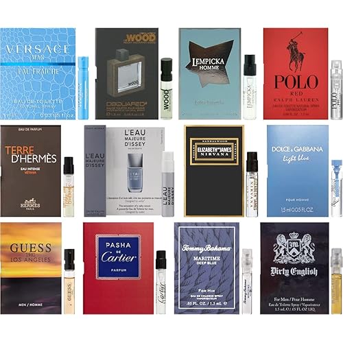 Cologne Designer Fragrance Samples for Men - Sampler Lot x 12 Vials (2)