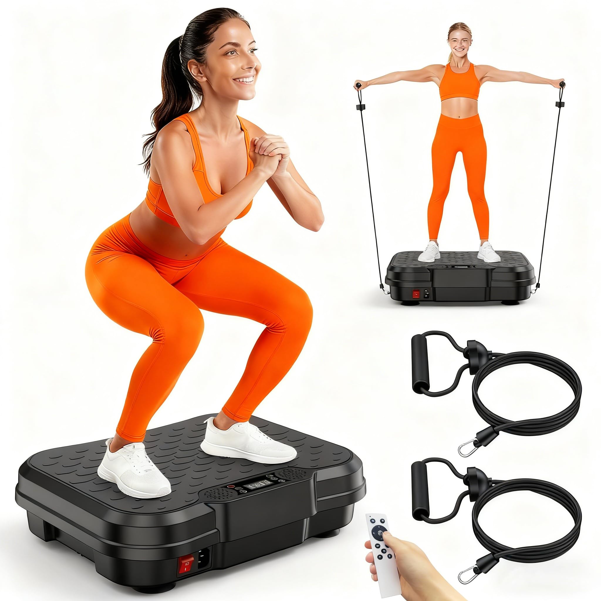 Vibration Plate Exercise Machine 2026 Vibrating Fitness Platform for Lymphatic Drainage 400 Lbs Capacity Vibrating Platform with Remote