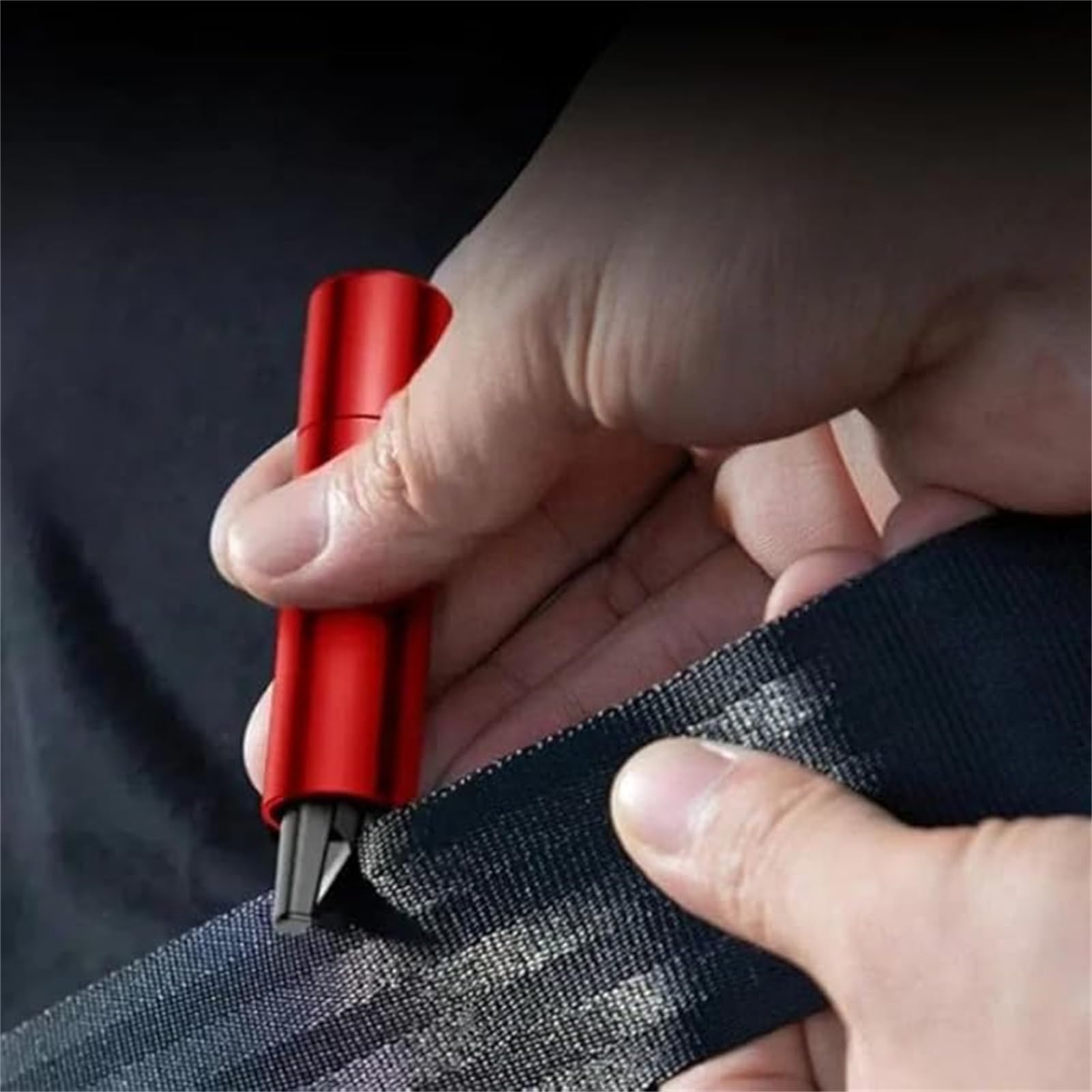 Auto 2-in-1 Gurtschneider & Nothammer | Professioneller Fensterbrecher mit Testglas | Notfallhammer mit Gurtcutter für PKW & Busse | Sicherheitswerkzeug Set