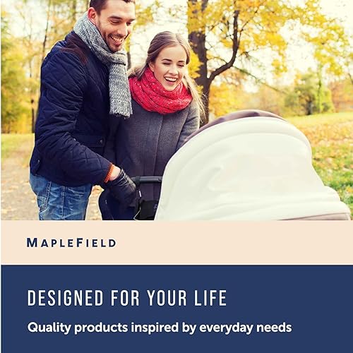 Miniatura 9 de Maplefield Ganchos para cochecito de bebé con mosquetón grande, paquete de 4, ideales para organizar bolsas de pañales, bolsos y bolsas de compras,