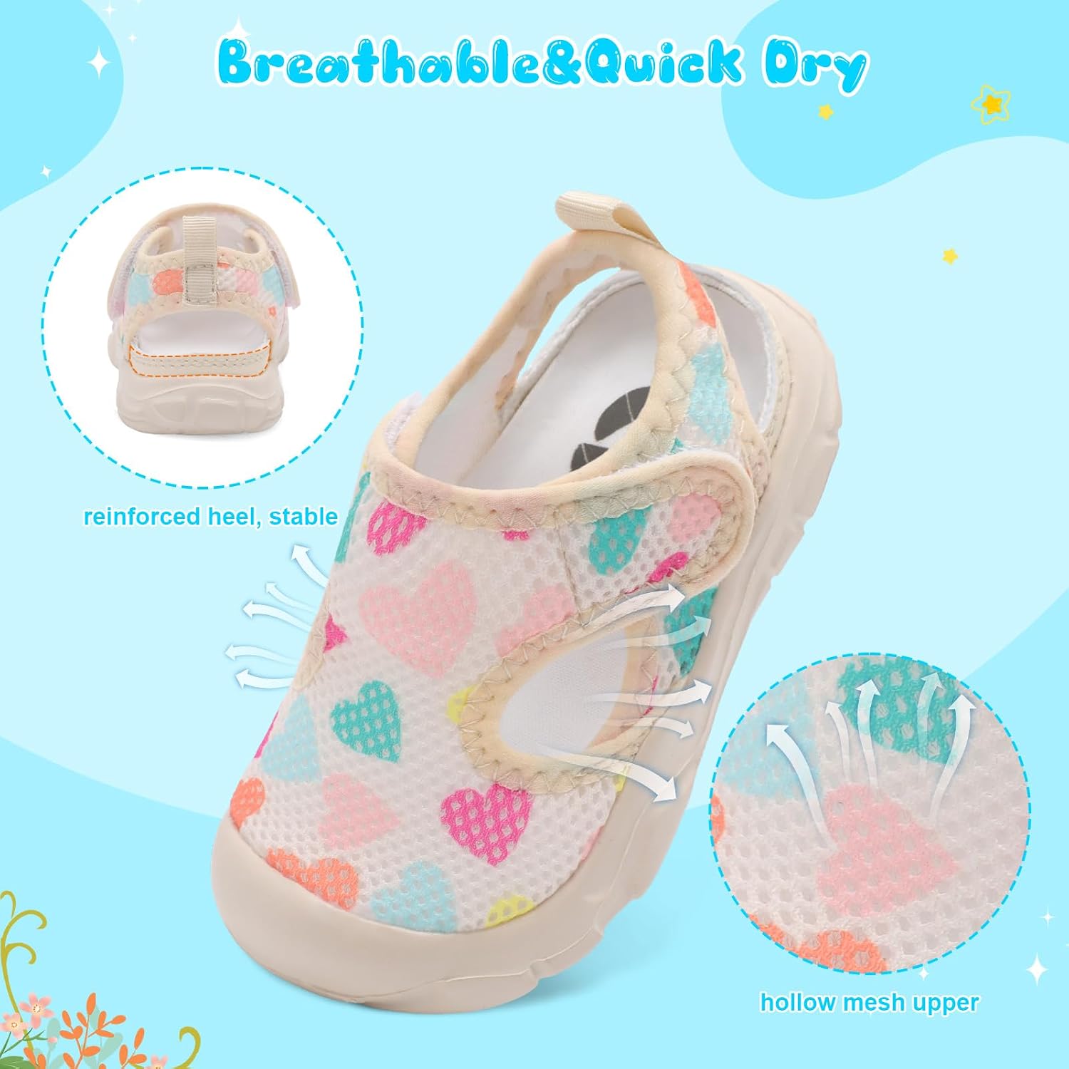 Centipede Demon Toddler Sandals Boys Girls Kids Water Shoes Barefoot Swim Aqua Socks Summer Shoes Wide Breathable Quick Dry Lightweight for Pool Beach Hiking Outdoor