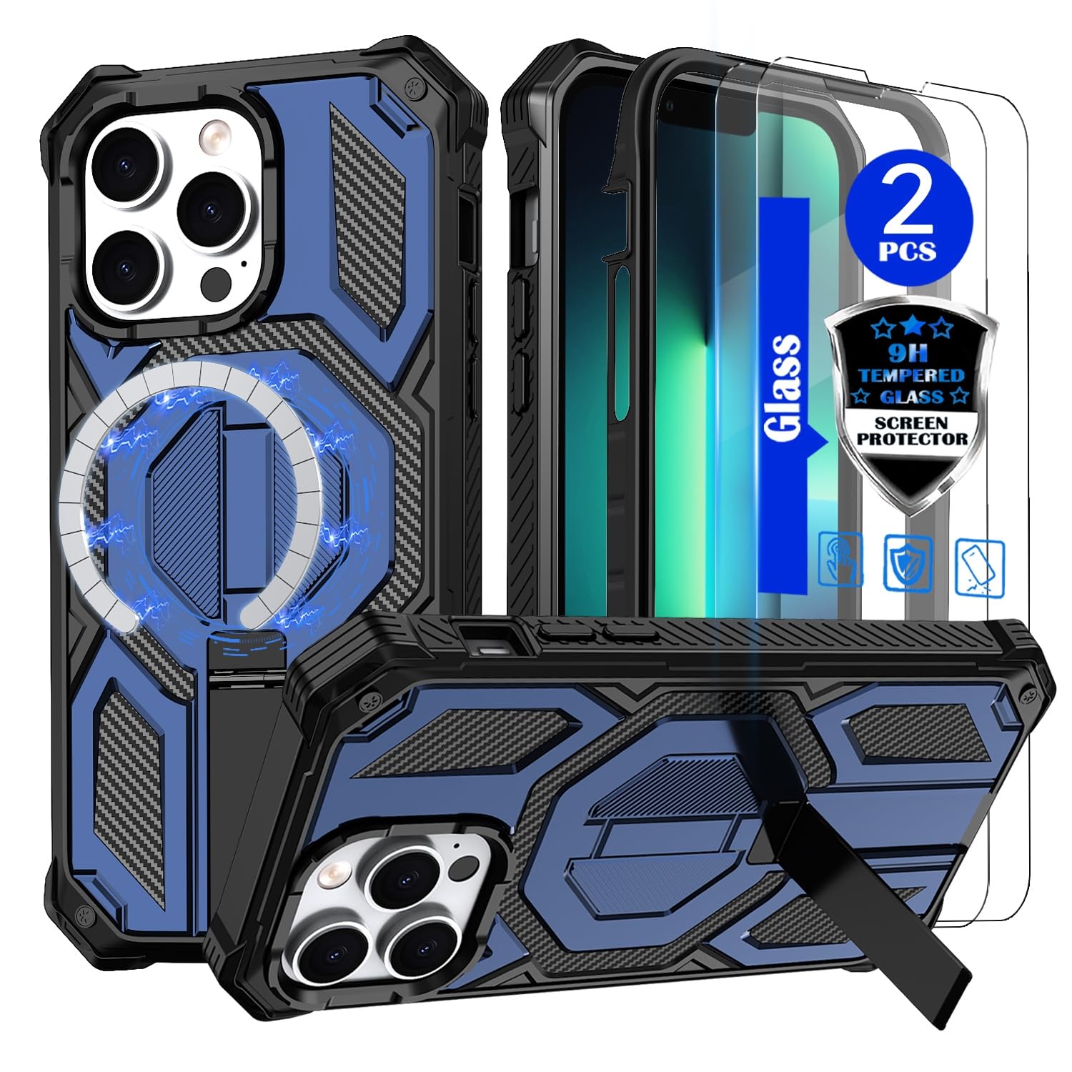 Coque robuste iPhone 13 Pro Max résistante aux chocs avec verre trempé - 8