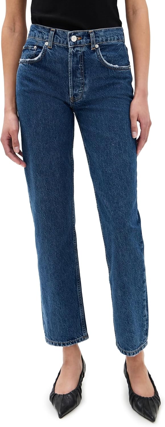 ANINE BING Women's Kate Jeans, Washed Blue, 31