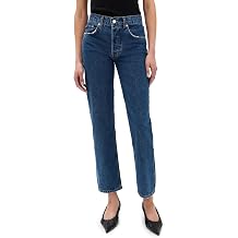 ANINE BING Women's Kate Jeans, Washed Blue, 26
