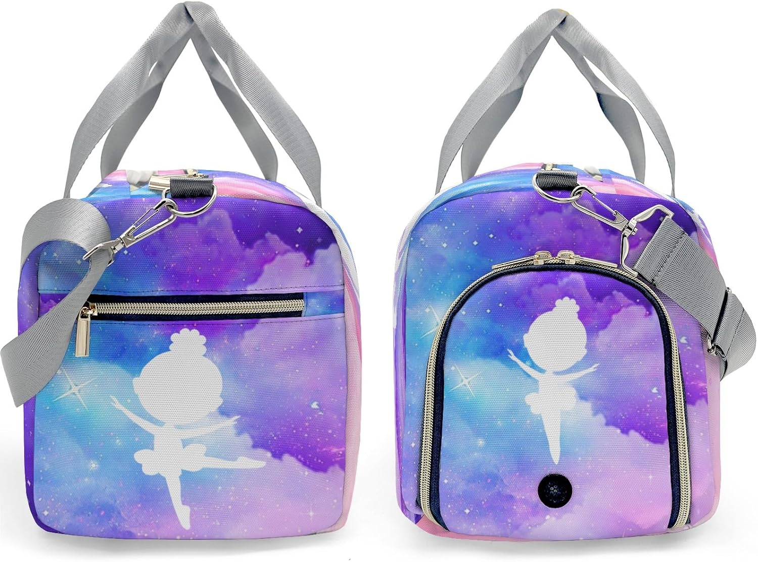 XOZOTY Gym Bags Ballet Girls Colorful Starry Duffel Bag Adjustable Shoulder Strap Perform Training Travel Bag for Boys Girls Teens Women Men