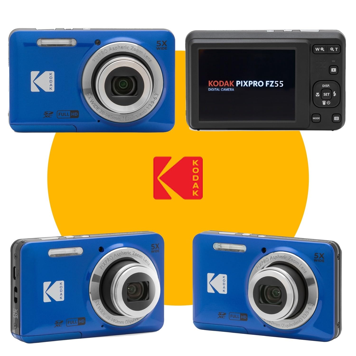 Amazon.com : KODAK PIXPRO FZ55 16MP Digital Point & Shoot Camera
