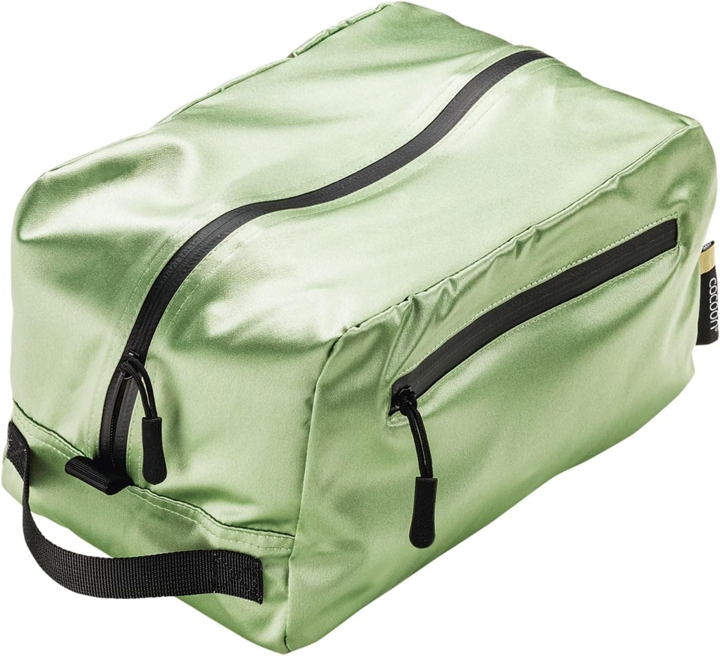 COCOON - Premium - Toiletry Kit Cube - Laminated Silk - Light Green
