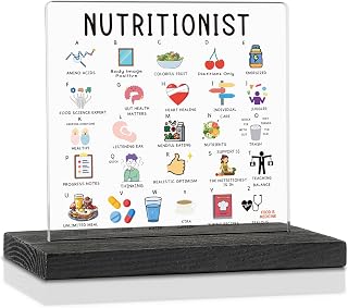 Nutritionist Appreciation Gifts, Health Coach Wellness Counselor Nutrition Specialist, Thank You Gifts for Nutrition Experts, Funny Icon Wellness Accent Decor Sign Plaque VA75