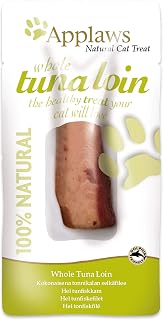 Applaws 100% Natural Cat Treats, Whole Tuna Loin Cat Snack, 30g Pouch (Pack of 12)